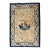 Early 20th Century Cream and Blue Chinese Peking Rug - 4' x 5'8" For Sale