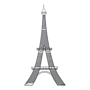 Iron Eiffel Tower Garden Trellis