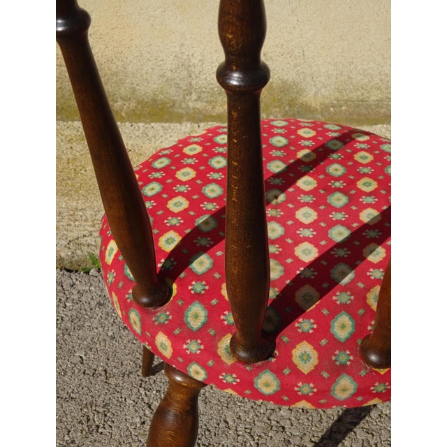 Wood and Fabric Chairs, Set of 2 For Sale - Image 15 of 18