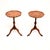 A smart and extremely well made pair of antique Georgian inlaid yew wood wine tables. They were made in England, they date...