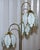 Mid-Century Hollywood Regency Brass and White Glass Tulip Floor Lamp For Sale - Image 4 of 11