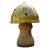 Vintage Distressed Garden Mushroom Statue For Sale