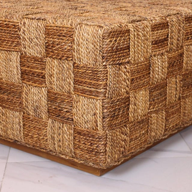 Natural Abaca Coffee Table For Sale - Image 6 of 6