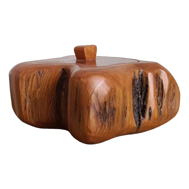 Vintage French Wooden Box in style of Alexandre Noll, 1950 For Sale