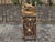 Black Forest Antler-Mounted Oak Spirits Cabinet, circa 1900 For Sale - Image 9 of 10