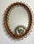Vintage Oval Honey Rattan and Bamboo Wall Mirror, Italy, 1960s For Sale - Image 12 of 14