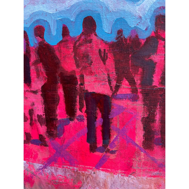 2020s Another Day Another Crowded Street Painting by Joseph Christy For Sale - Image 5 of 5