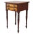 This antique Sheraton sewing stand, dating to approximately 1830, is crafted from rich mahogany and features striking...