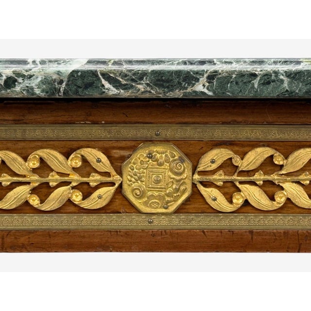 French Empire Revival, Center Table, Bronze, Mahogany, Marble, France, 19th C. For Sale - Image 9 of 13