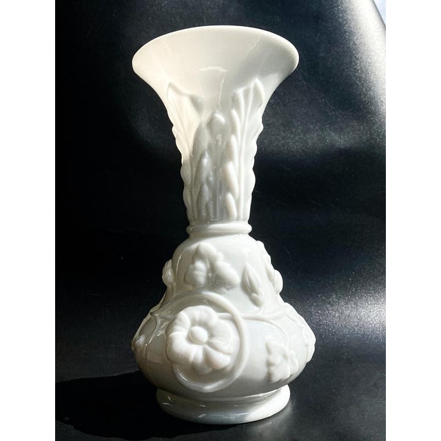 Glass Saint Louis Pate-De-Riz Opal Crystal Vases, Set of 2 For Sale - Image 7 of 16