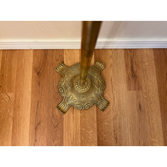 Mid-Century Modern Vintage Brass Lyre Music Stand For Sale - Image 3 of 5