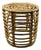 Cylindrical Stool in Rattan by Tito Agnoli, 1960s For Sale