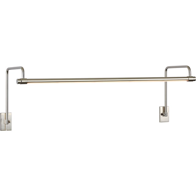 Thomas O'Brien for Visual Comfort Signature Kidd 30" Frame Mount Picture Light in Polished Nickel For Sale - Image 9 of 13