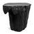 Black Organic Modern Natural Form Stump Stool / Side Table For Sale - Image 4 of 5