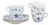 Blue Fluted Plain Coffee Cups and Saucers from Royal Copenhagen, Early 20th Century, Set of 6 For Sale