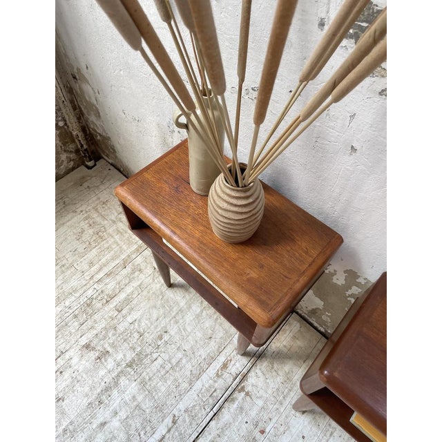 Scandinavian Teak Bedside Tables, 1960s, Set of 2 For Sale - Image 11 of 18