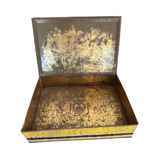 Large Antique National Biscuit Company Uneeda Floral Advertising Tin For Sale - Image 9 of 10