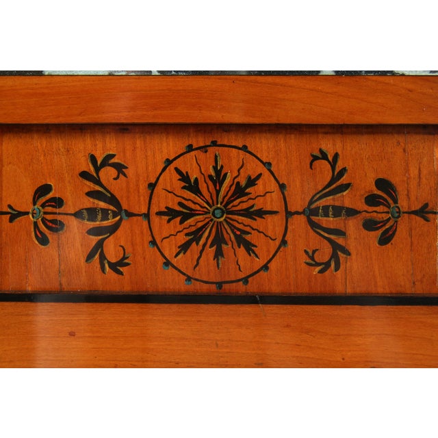 Wood Antique Biedermeier Wall Mirror, 1830s For Sale - Image 7 of 16