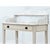 English 19th Century White Marble Top Vanity with New Paint For Sale In Baton Rouge - Image 6 of 16