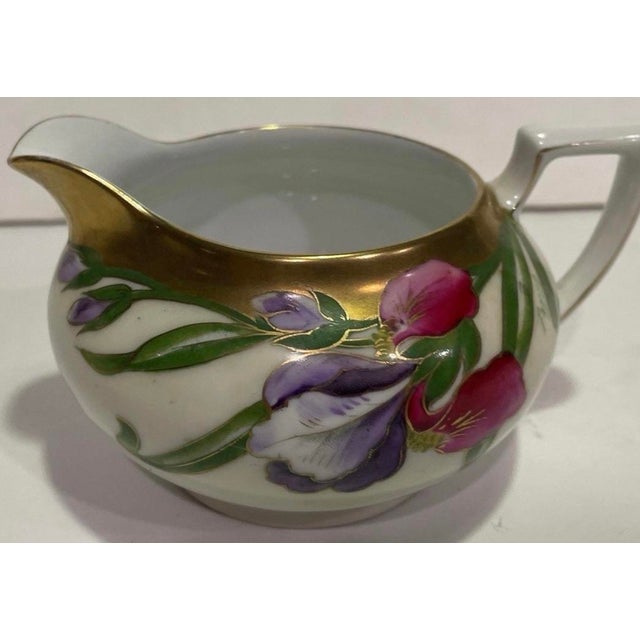 Art Nouveau Early 1900's Vintage Tea Set Handpainted Porcelain Art Nouveau For Sale - Image 3 of 7