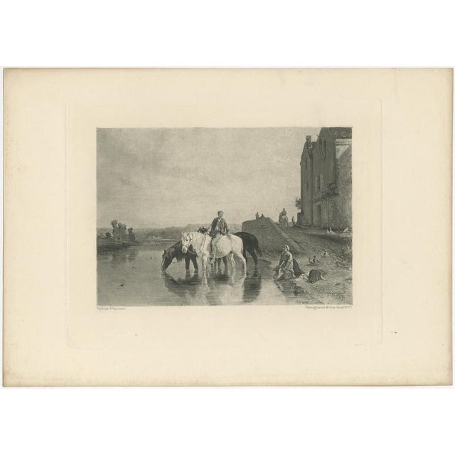 After Jules Veyrassat, The Watering Place, 1880, Photogravure For Sale - Image 3 of 9