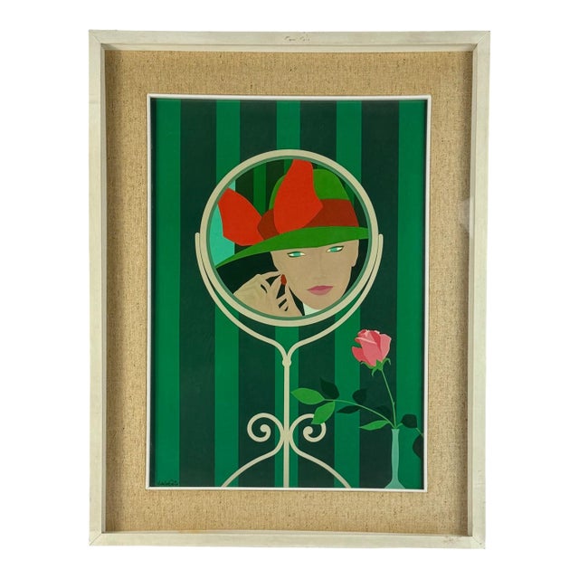 Amleto Dalla Costa, Original Serigraph Framed, Milan Italy 1980s For Sale