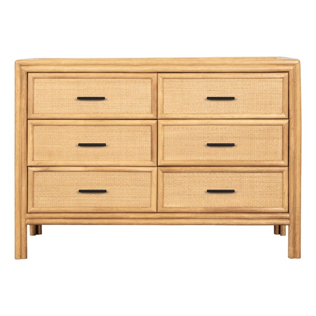 Bermuda Six-Drawer Dresser - Natural For Sale