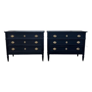 French 19th Century Louis XVI Pair of Commodes / Chest of Drawers For Sale