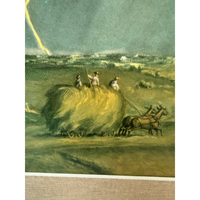 Late 20th Century John Steuart Curry "The Line Storm" Print, Signed For Sale - Image 12 of 12