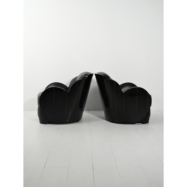 Art Deco Scandinavian Armchairs, 1980s, Set of 2 For Sale - Image 12 of 12