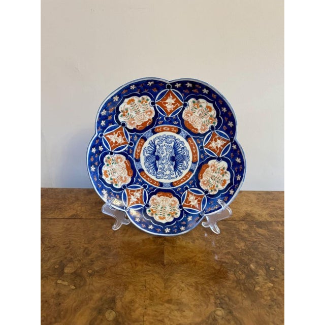 Antique Japanese Imari Plate, 1900s For Sale - Image 3 of 5