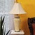 Pair of Vintage Ethan Allen Cream & Brass Table Lamps With Shades For Sale - Image 15 of 18