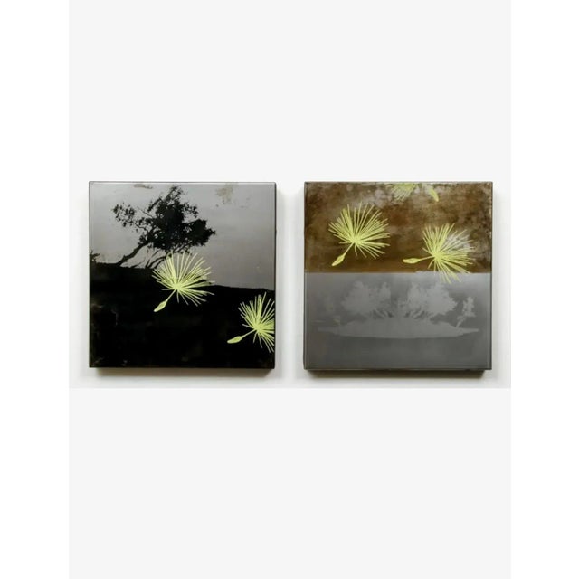 Contemporary Marjan Eggremont, Patina & Silkscreen Painting on Steel Canadian Contemporary Art Marjan Eggermont, 2006 For Sale - Image 3 of 12