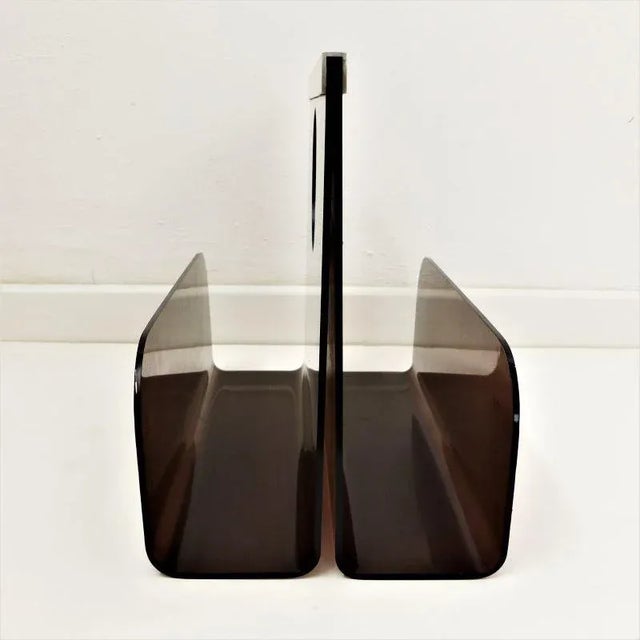Acrylic Glass Magazine Rack by Michel Dumas for Roche Bobois, 1970s, in Very Good conditions. Designed 1970 to 1979 I have...