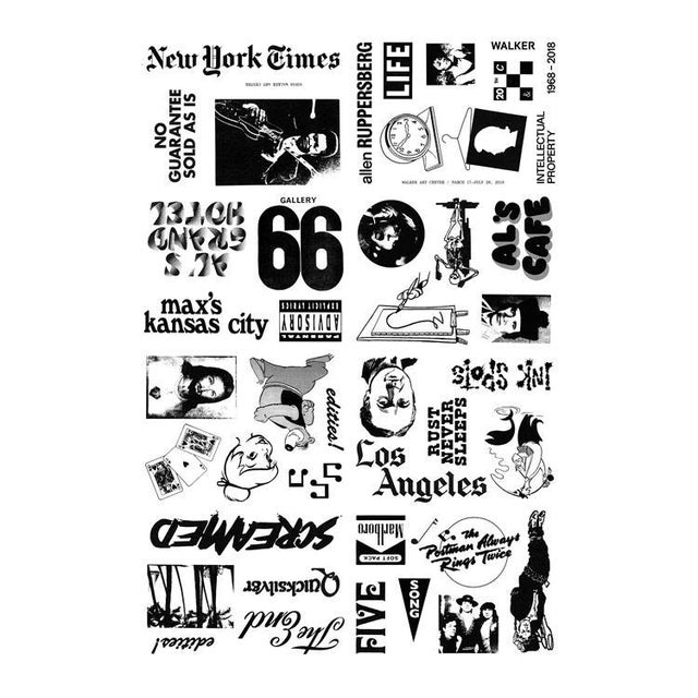 Walker Museum Exclusive poster for the exhibition Allen Ruppersberg: Intellectual Property 1968–2018. Sold Out Museum...