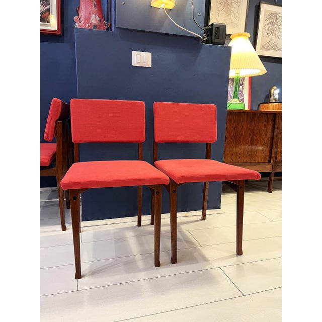 Mid-Century Modern Luisella Chairs by Franco Albini for Poggi, 1960s, Set of 4 For Sale - Image 3 of 8