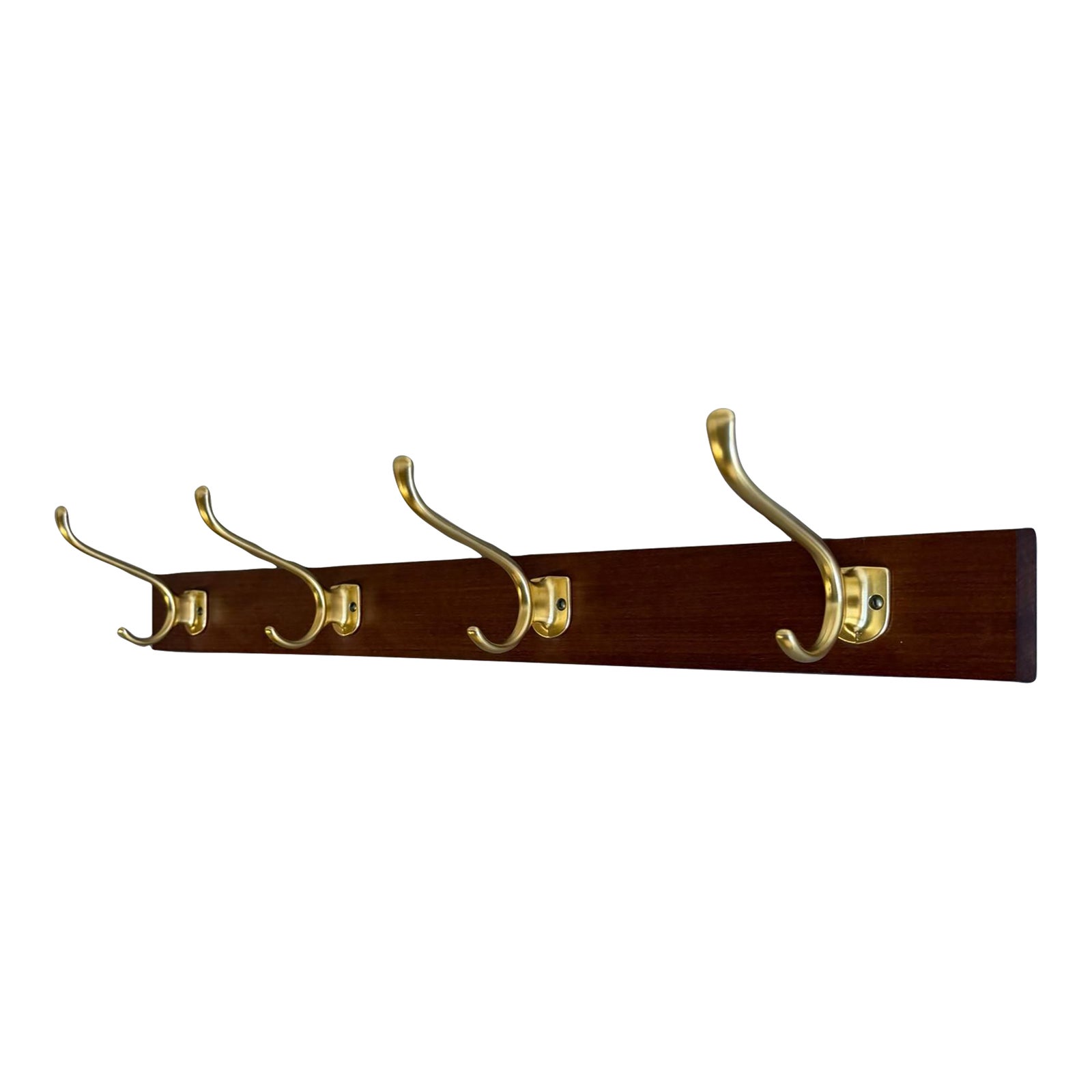 1960s Danish Mid Century Modern Teak Wall Coat Rack - Scandinavian ...