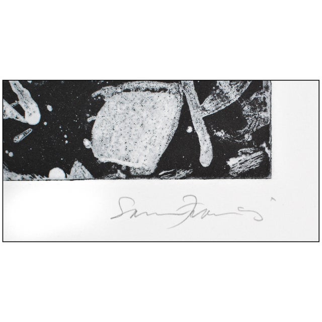 Sam Francis Late 20th Century Untitled (i.40; Sfe;008) Abstract White Aquatint Sam Francis For Sale - Image 4 of 6