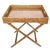 2020s Artifacts Rattan Butler Tray Table 25.5" with Glass Insert, Honey Brown For Sale - Image 5 of 5
