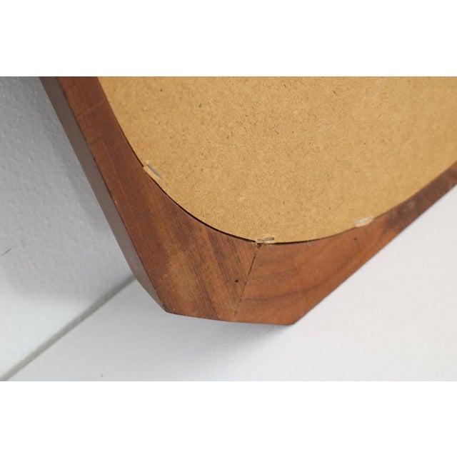 Wood Italian Mirror with Wooden Wire, 1960s For Sale - Image 7 of 18