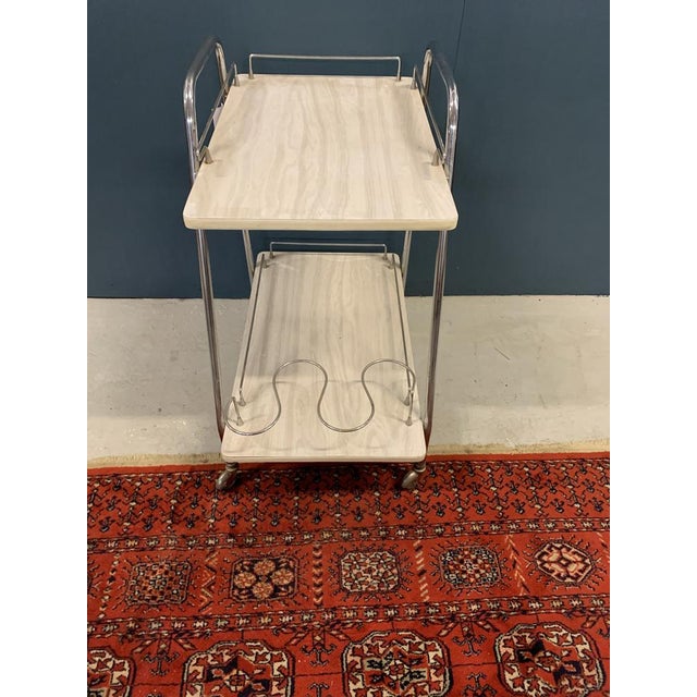 Vintage Serving Bar Cart, 1970s For Sale - Image 4 of 8