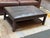 Wood Arhaus Kent Leather Ottoman With Lower Trays For Sale - Image 7 of 14