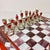 1950s Vintage Frank Lloyd Wright Arts & Crafts Boho Chic Stained Glass Chess Set - Set of 33, Atrributed For Sale - Image 11 of 18