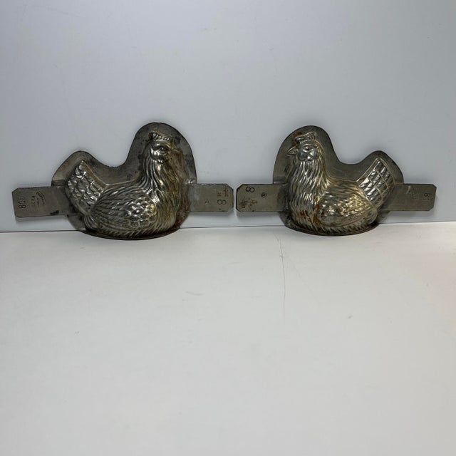 Shabby Chic Antique French Chicken Chocolate Mold For Sale - Image 3 of 7