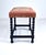 Antique English Barley Twist Bench Stool in Oak With Tapestry For Sale In Philadelphia - Image 6 of 8