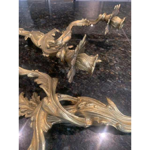 Glo-Mar Brass Wall Sconces Candle Holders - A Pair For Sale In Phoenix - Image 6 of 8