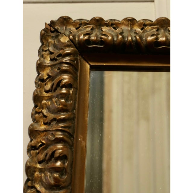Antique Gilt Wall Mirror, 1800s For Sale - Image 5 of 6