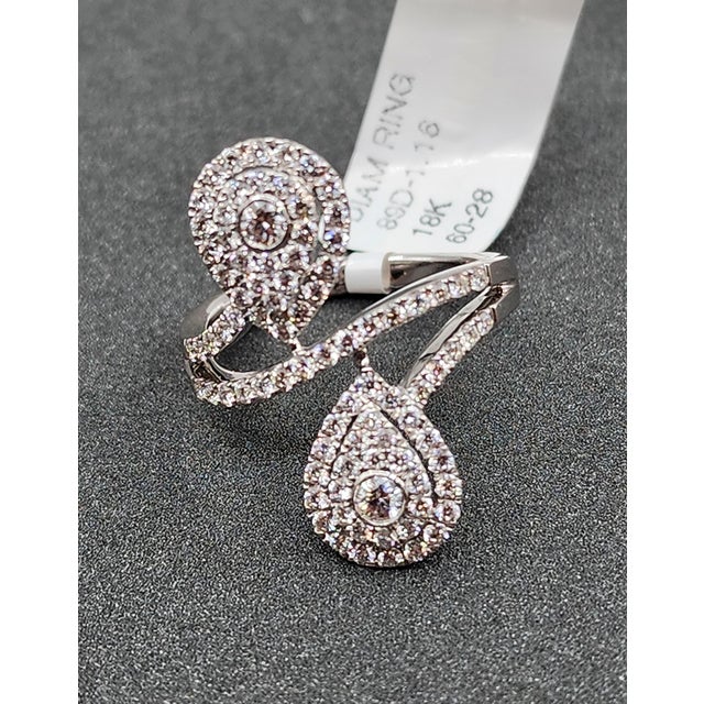 Metal 1.16 Ct Diamond Ring Size 6 For Sale - Image 7 of 8