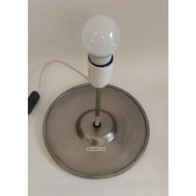 Large White Opal Glass Mushroom Lamp, Italy, 1970s For Sale - Image 9 of 11