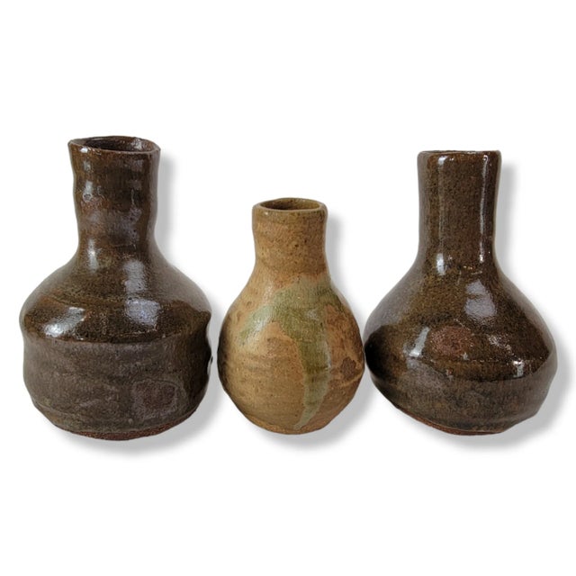 2000 - 2009 Vintage Japanese Yunomi Style Tea Cups Drinkware Set of 10 - Set No. 3 For Sale - Image 5 of 12